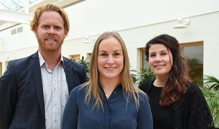 Henrik Andershed, Karin Hellfeldt och Anna-Karin Andershed.