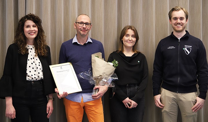 Anna-Karin Andershed and Magnus Hansson, together with Kristin Törnqvist and Jacob Ekbjörn, educational supervisor, Sesam.