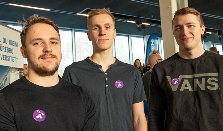 Rasmus Bäck, Simon Johansson och Karl Eriksson 