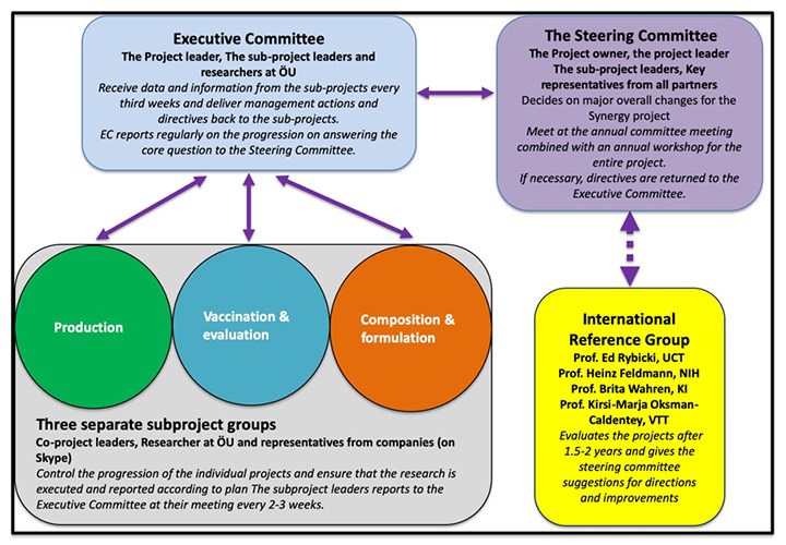 Overview of the organization, information flows and control strategy of DevelopVaccines@ORU.