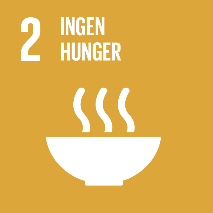 Ikon för hållbahetsmålet 2 Ingen hunger