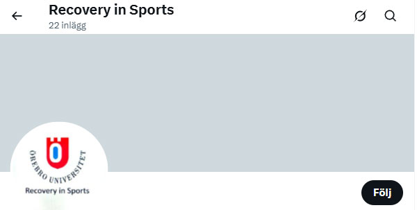 Recovery in Sports on X