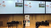 Julia Rode, forskare inom Örebro universitet profil Mat och hälsa, gav en presentation under invigningen av Precisionsmedicinskt centrum Örebro.