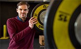 Photo of Peter Edholm, researcher at Örebro University, standing in a gym.