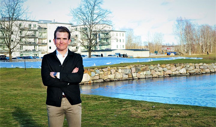 Studenten Eric Grankvist. 