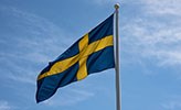 A Swedish flag.