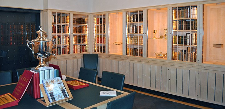 Foto från kokboksmuseet i Måltidens hus.