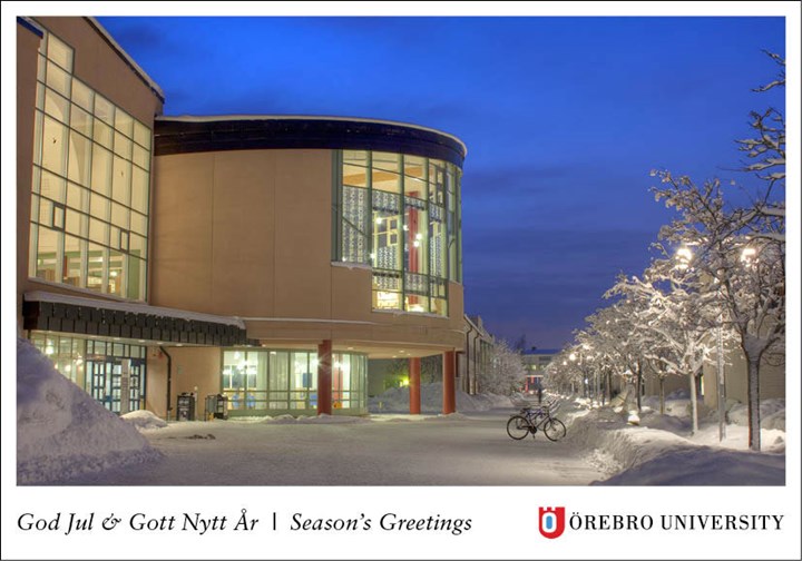 University Library in snow.