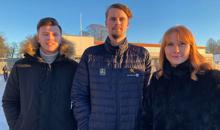 Jenz Jangdin, Anton Andersson och Jennifer Schlyter