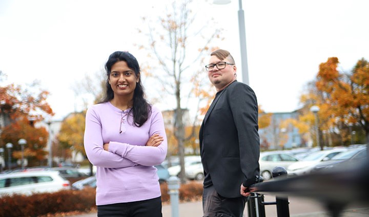 Savitha och Andreas.