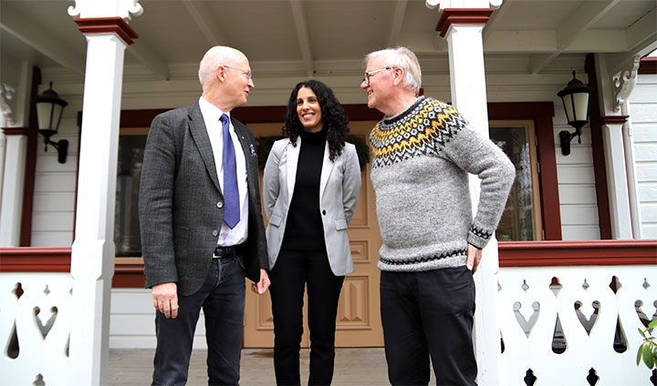 Johan Schnürer, Amy Loutfi och Jan Smith.
