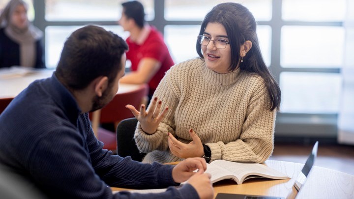 Students discussing