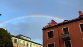 rainbow over Örebro