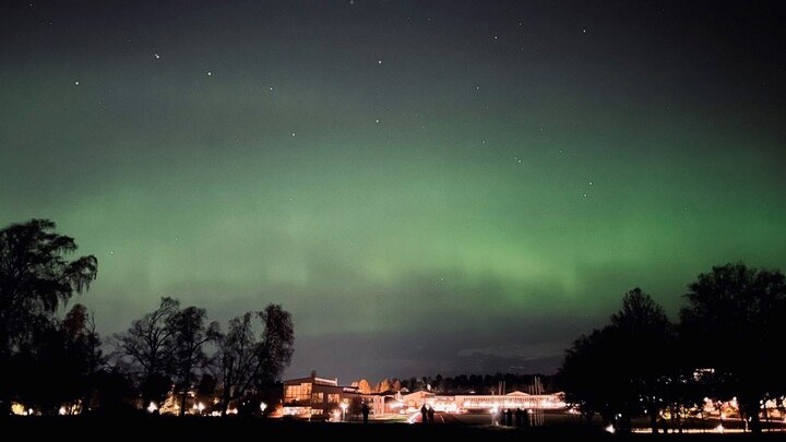 Northern lights over Campus Almby