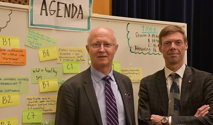 Vice--Chancellor Johan Schnürer and Pro-Vice-Chancellor Robert Brummer.