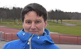 Susanna Geidne at a sports ground.