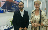 Associate prof. Hazem Khalaf and Ambassador Ewa Polano