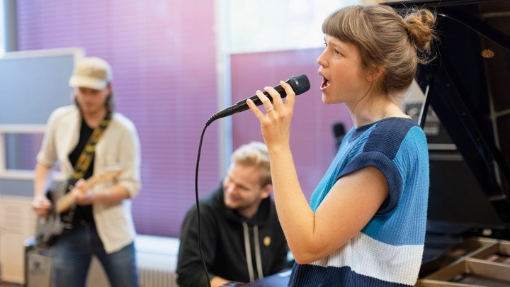 Students performing