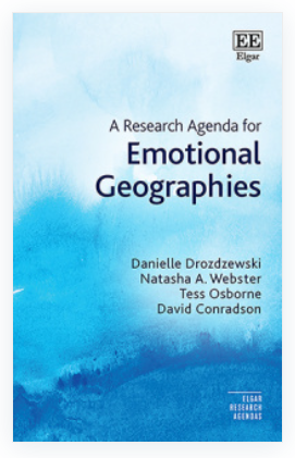Book cover to A Research Agenda for Emotional Geographies.