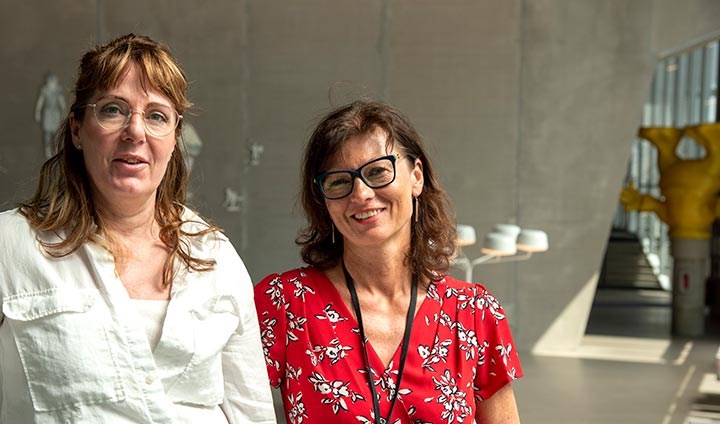 Annika Andersson och Ella Kolkowska, forskare in informatik.