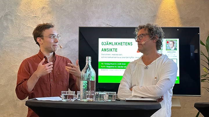 Axel Vikström tillsammans med Andreas Bergh