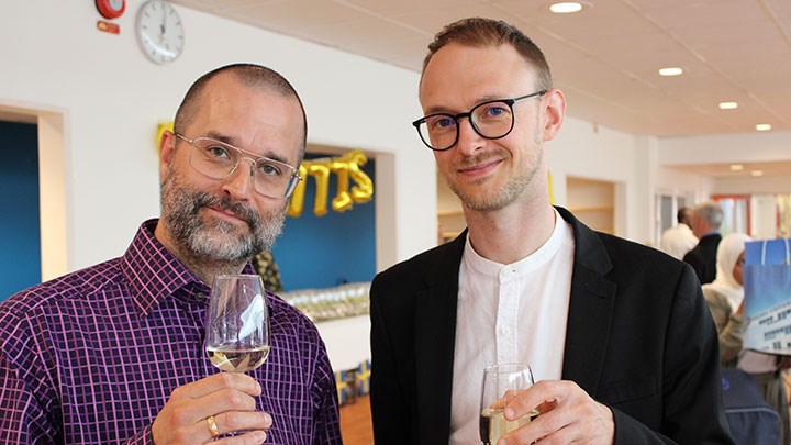 Alexander Persson (vänster) och Sam de Boise (höger).