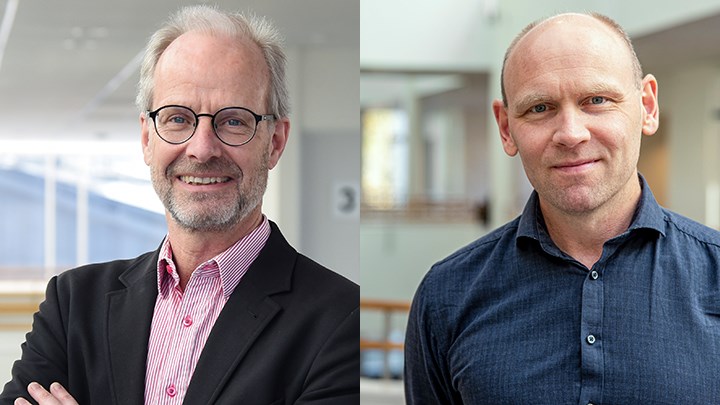 Porträtt på två män