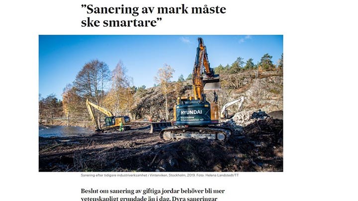 Bild av sida i SvD