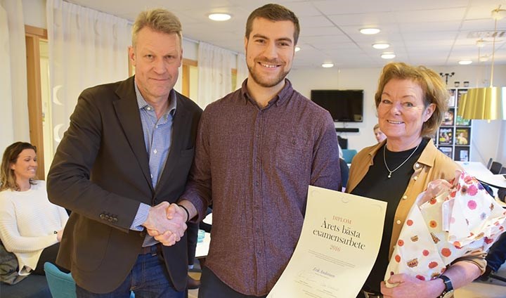 Svante Tidman, Erik Andersson, Marie Öhman.