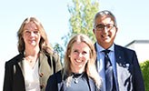 Kerstin Winge, Christina Öberg och Nader Asnafi.