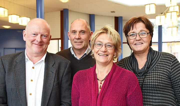 Mervyn Gifford, Fredrik Svensson, Annsofie Adolfsson och Annica Kihlgren.