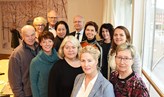 Bild på riksdagsledamöter från Örebro län som mötte företrädare för Örebro universitet.