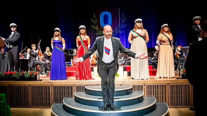 The annual academic celebrations were opened by Master of Ceremonies Henrik Scander.