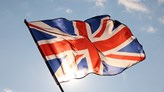 Foto på en brittisk flagga.