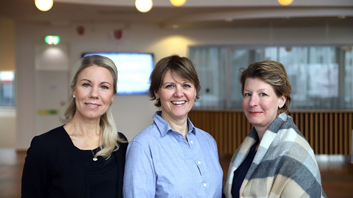 Anna Duberg, Åsa Allard och Katarina Wetter Edman.